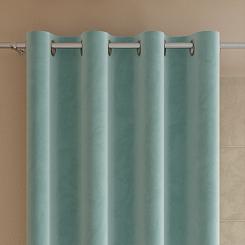 Zasłona gotowa na przelotkach VELVI 140x260 miętowa