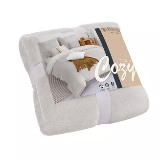 Pościel z mikrofibry MIŚ Cozy 200x220 szara