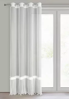 Firana gotowa na przelotkach MEGAN 140x250 Eurofirany biały