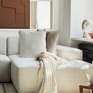 Poszewka dekoracyjna NILO 45x45 Eurofirany ciemnobrązowy