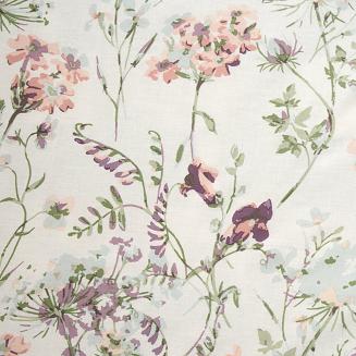 Prześcieradło satynowe z gumką PRINT 140x200 Eurofirany różowy