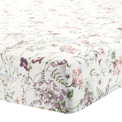 Prześcieradło bawełniane z gumką PRINT 140x200 Eurofirany kremowe