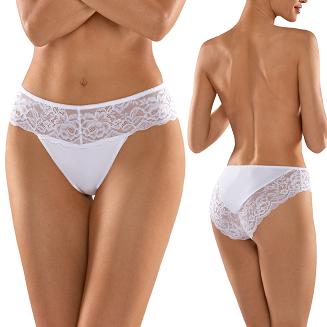 Figi damskie z koronką Babell kod 135 białe