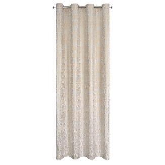 Zasłona gotowa na przelotkach LAURA 140x250 Eurofirany kremowy/złoty