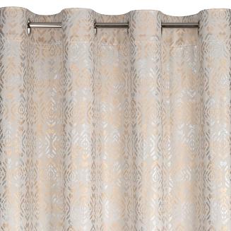Zasłona gotowa na przelotkach LAURA 140x250 Eurofirany kremowy/złoty