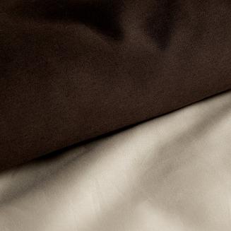 Pościel satynowa BE+BR 160x200 Eurofirany beżowy