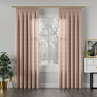 Zasłona gotowa na taśmie VELVI 140x230 jasnobeżowa