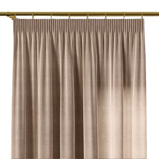 Zasłona gotowa na taśmie VELVI 140x230 jasnobeżowa