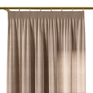 Zasłona gotowa na taśmie VELVI 140x230 jasnobeżowa