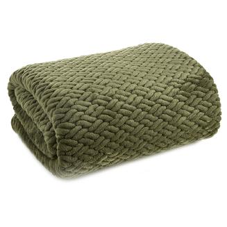 Koc narzuta KAYLA 130x160 Eurofirany ciemnozielony