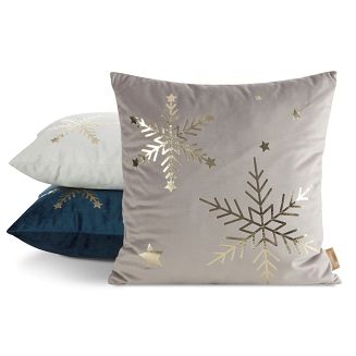 Poszewka dekoracyjna świąteczna 45x45 Eurofirany granatowy