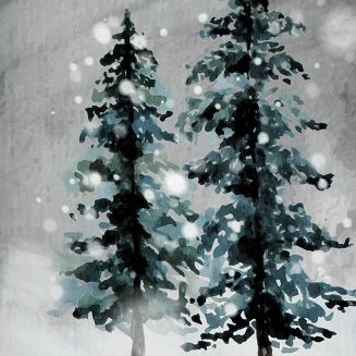 Komplet pościeli świąteczny POS 160x200 Eurofirany jasnoszary