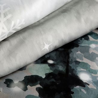 Komplet pościeli świąteczny POS 160x200 Eurofirany jasnoszary