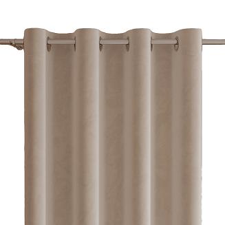 Zasłona gotowa na przelotkach VELVI 140x240 kremowa