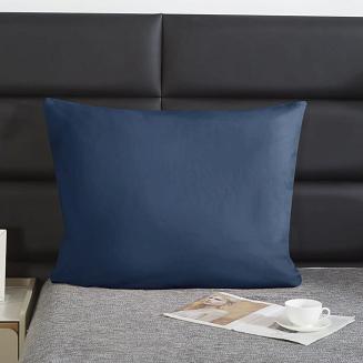 Poszewka satyna bawełniana SIN 40x60 granatowa