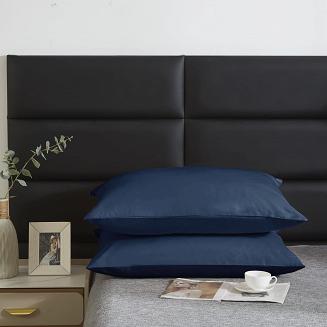 Poszewka satyna bawełniana SIN 40x60 granatowa