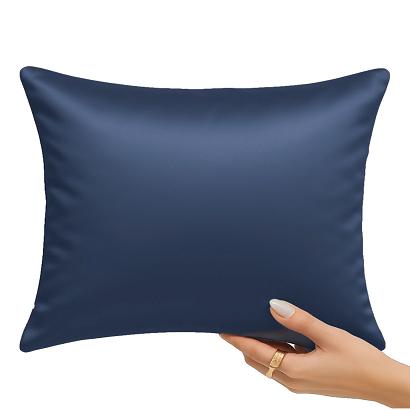 Poszewka satyna bawełniana SIN 40x60 granatowa
