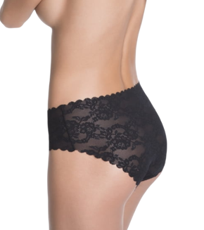 Figi damskie bezszwowe koronkowe BELLIE Julimex czarne