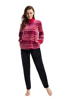 Dres damski welurowy LUNA kod 305 bordowy