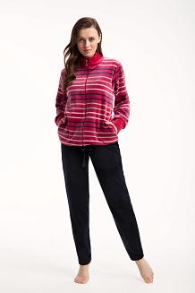 Dres damski welurowy LUNA kod 305 bordowy