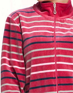 Dres damski welurowy LUNA kod 305 bordowy