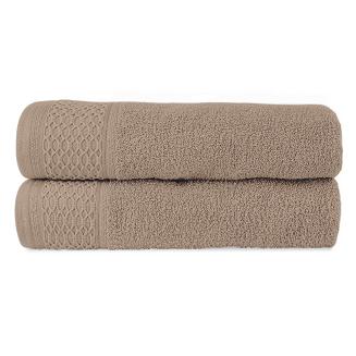 Komplet ręczników 4 częściowy Solano Darymex beżowy granatowy