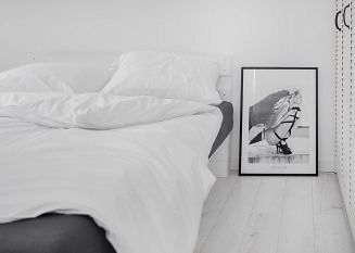 Pościel bawełniana SIMPLY 160x200 biała