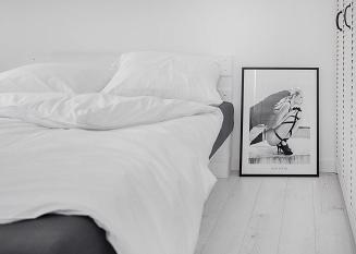 Pościel bawełniana SIMPLY 160x200 biała