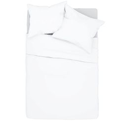 Pościel bawełniana SIMPLY 160x200 biała
