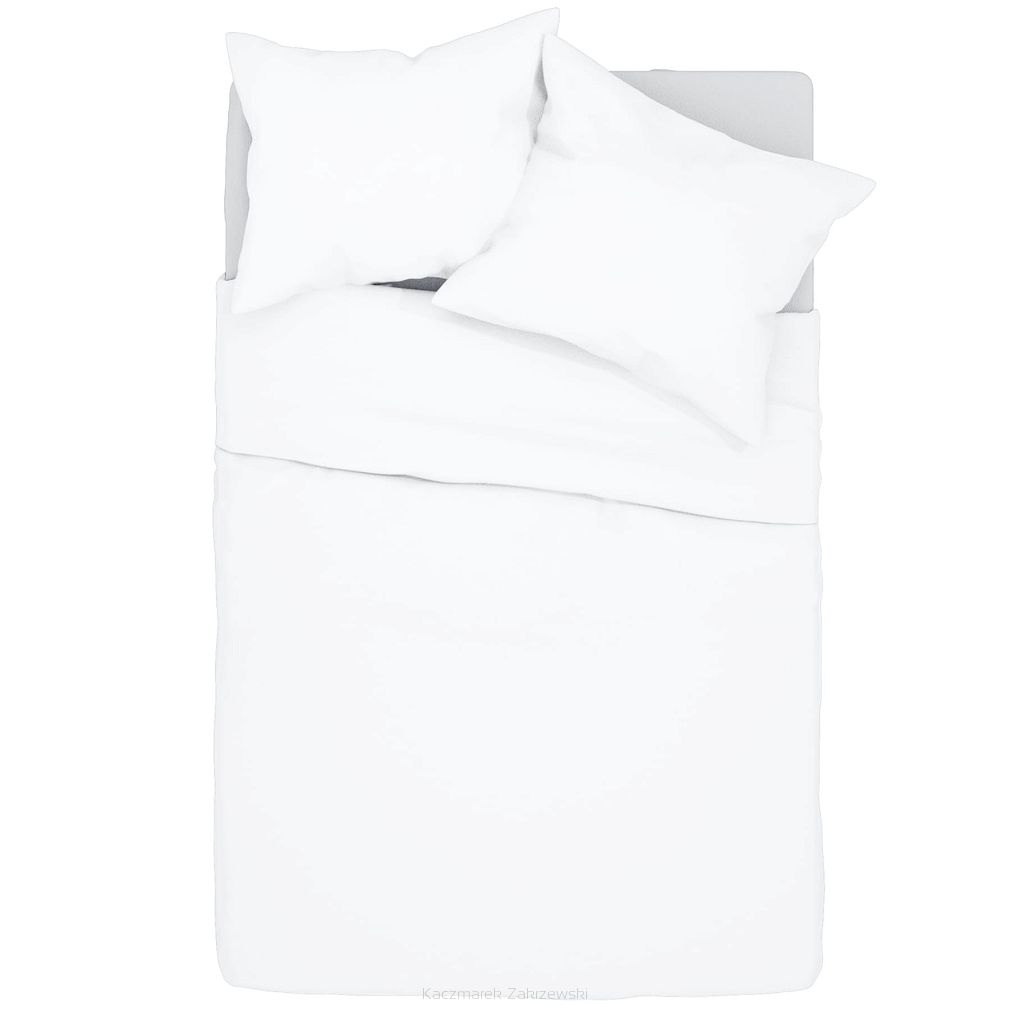 Pościel bawełniana SIMPLY 160x200 biała