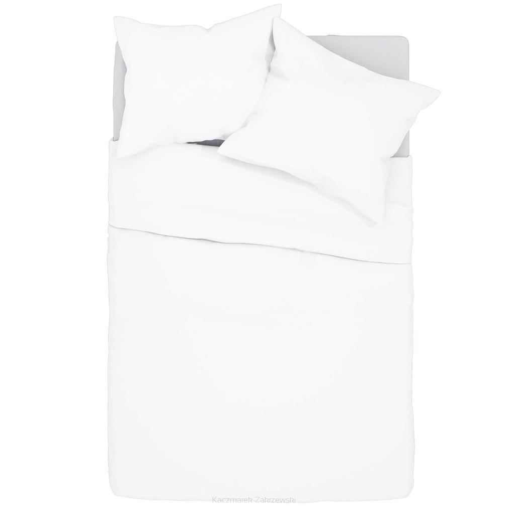 Pościel bawełniana SIMPLY 160x200 biała