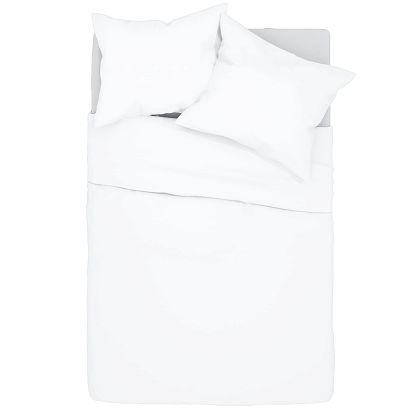 Pościel bawełniana SIMPLY 160x200 biała