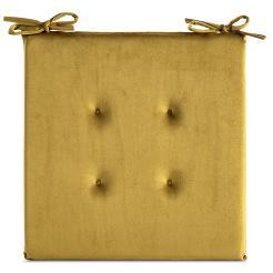 Poduszka na krzesło GAJA 40x40x3 Eurofirany musztardowy