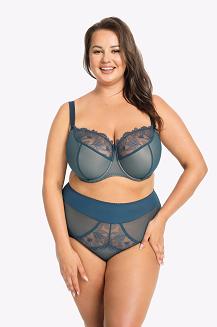 Biustonosz GAIA Semi-Soft Beatrice Maxi 949 półusztywniany granatowy