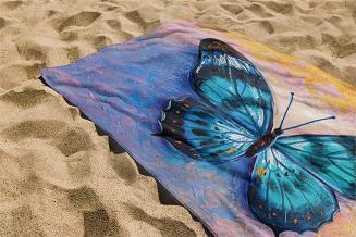 Ręcznik plażowy 100x210 Motyl
