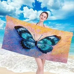 Ręcznik plażowy 100x210 Motyl