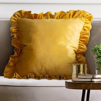 Poszewka dekoracyjna BRENDA1 45x45 Eurofirany musztardowy