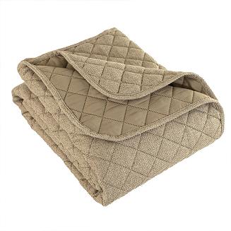 Narzuta dekoracyjna MOLLY 220x240cm pikowana strukuralna kawowa