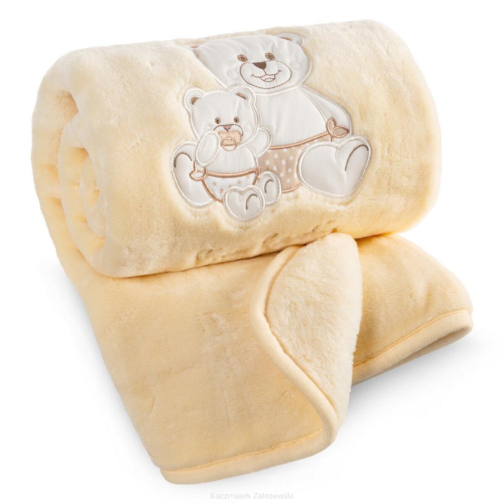 Koc Pierre Cardin BABY3 80x110 Pierre Cardin Eurofirany beżowy misie