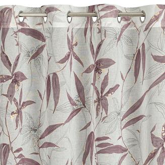 Zasłona gotowa na przelotkach PATI 140x250 Eurofirany fioletowy