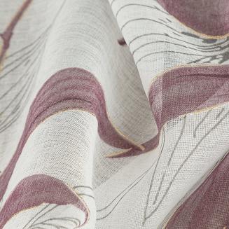 Zasłona gotowa na przelotkach PATI 140x250 Eurofirany fioletowy