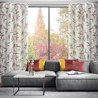 Zasłona gotowa na przelotkach PATI 140x250 Eurofirany fioletowy