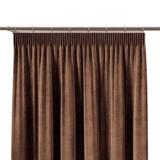 Zasłona gotowa na taśmie VELVI 140x260 brązowa
