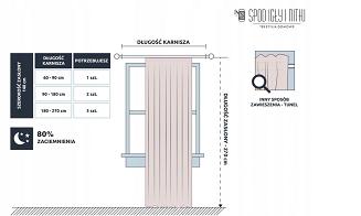 Zasłona gotowa na taśmie VELVET SOFT 140x300 welurowa szara