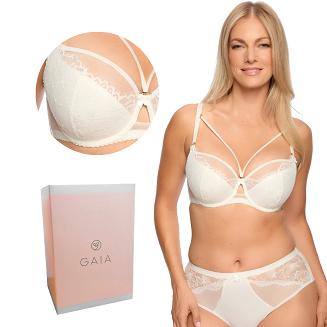 Biustonosz z koronką Semi-Soft Laila 1280 półusztywniany ecru