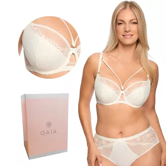 Biustonosz z koronką Semi-Soft Laila 1280 półusztywniany ecru
