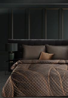 Narzuta dekoracyjna ALISMA2 170x210 brązowy/beżowy