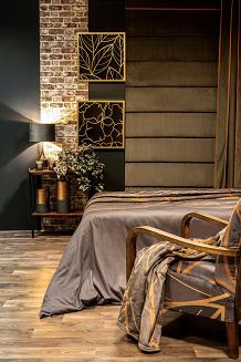 Narzuta dekoracyjna ALISMA2 170x210 brązowy/beżowy