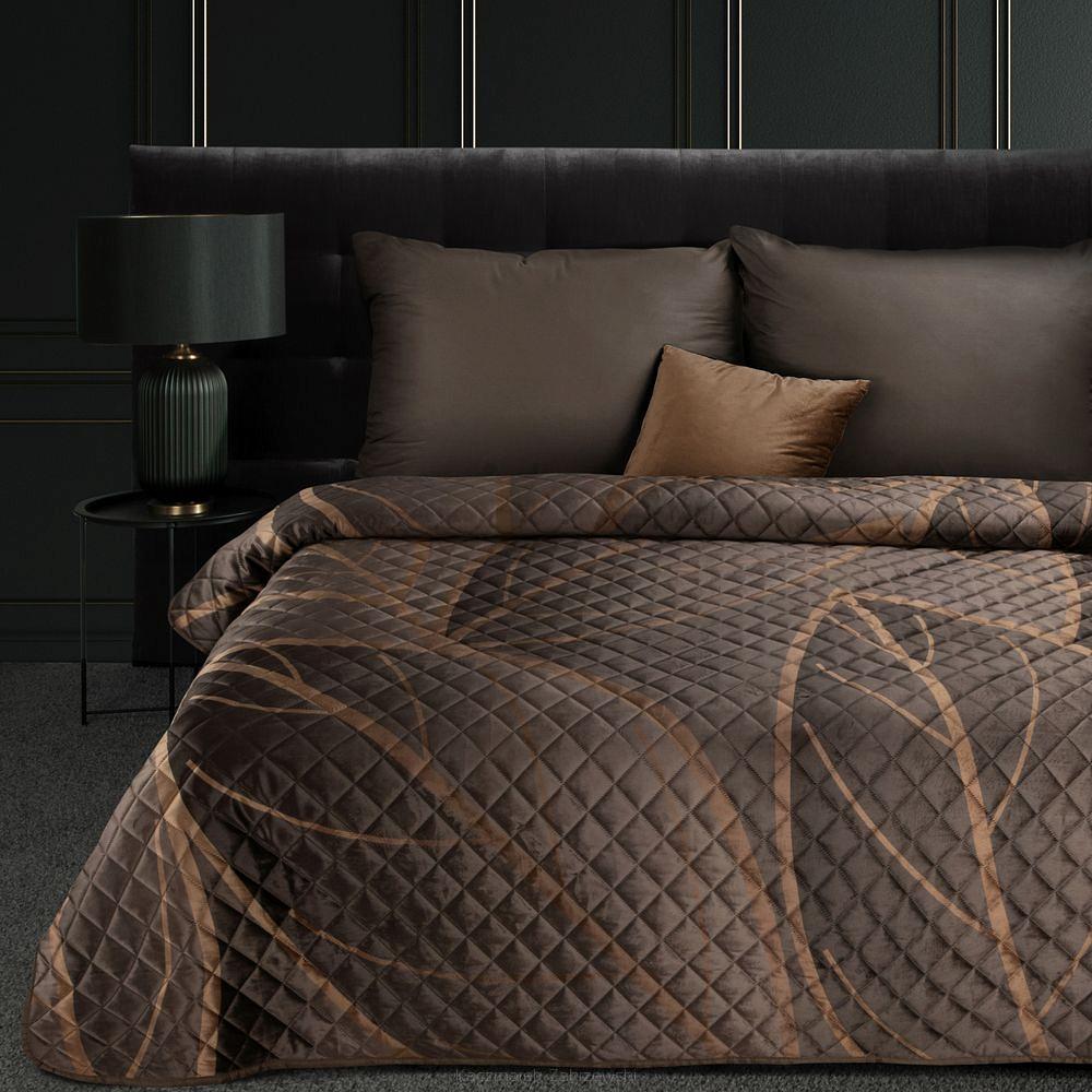 Narzuta dekoracyjna ALISMA2 170x210 brązowy/beżowy