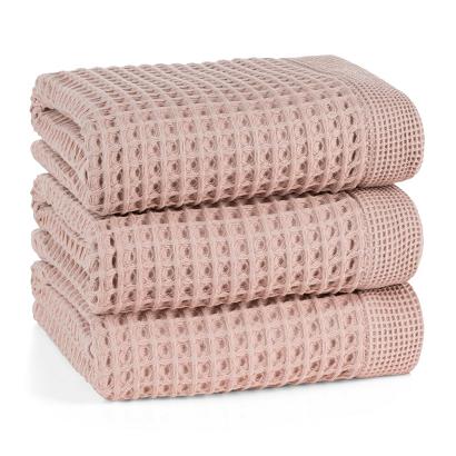 Ręcznik bawełniany gofrowany MELO 70x140 Eurofirany różowy